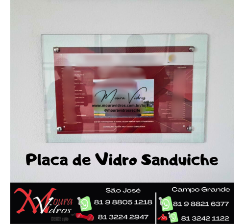 PLACA DE FORMATURA DE VIDRO